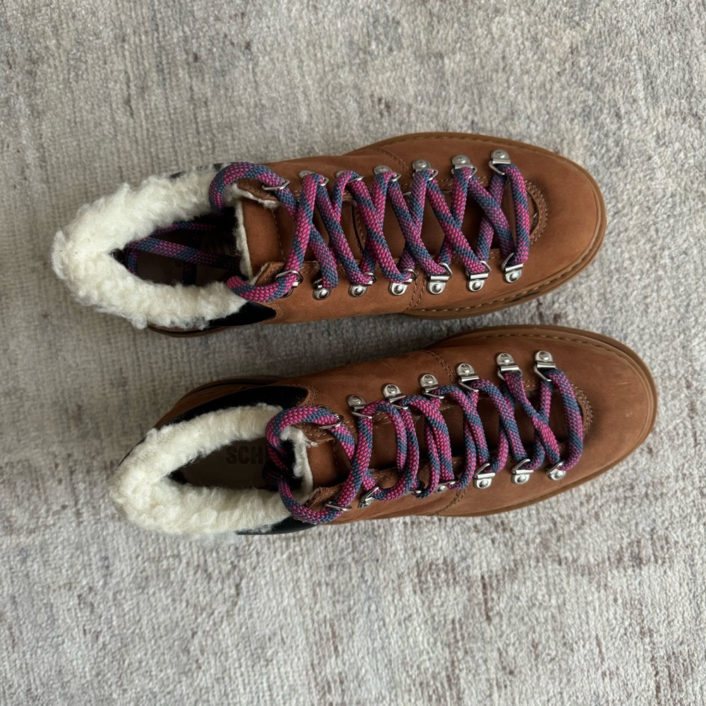 Schutz Lucille Brown Lace-Up Women's Shoes - Picture 3 of 6